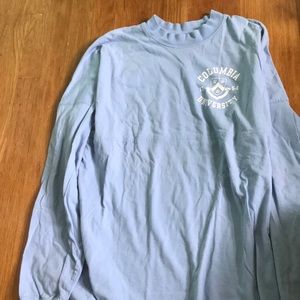 Columbia University long sleeve shirt